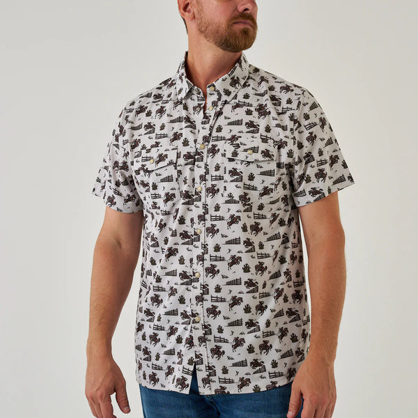 Burlebo Performance Western Shirt Cowboy Country
