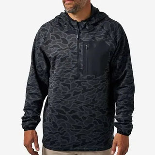 Burlebo Blaze Tech Quarter Zip Black Camo