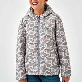 Youth Burlebo Puffer Jacket Classic Deer Camo