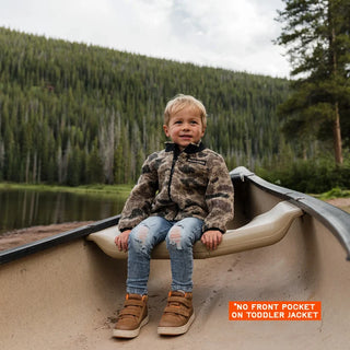 Youth Burlebo Sherpa Full Zip Rocky Mountain Camo