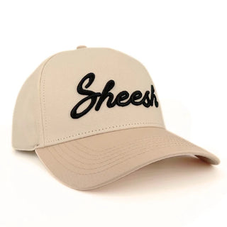 Sheesh Dirty Word Hat Natural & Khaki Cloth Structured
