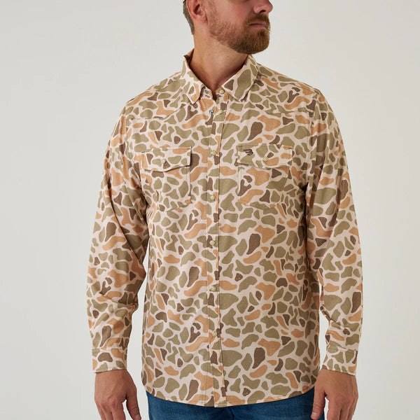Burlebo Western Shirt Venado Camo LS