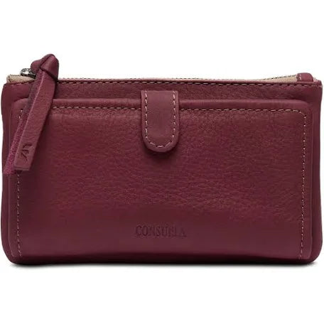 Consuela Slim Wallet Plum