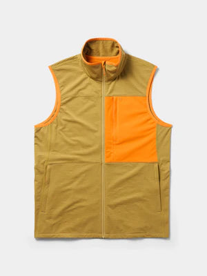 Duck Camp Grid Tech Vest Wheat/ Blaze
