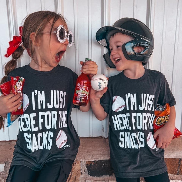 Im Just Here For The Snacks Youth baseball