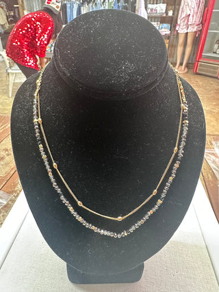 Meghan Browne Dell Jet Necklace