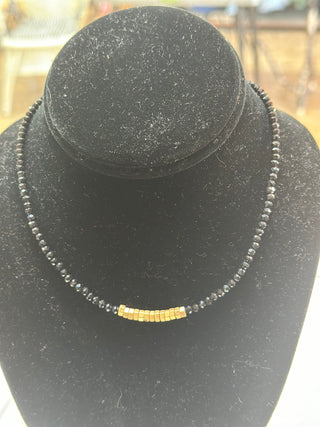 Meghan Browne Bond Jet Necklace