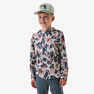Burlebo Youth Hoodie- Vintage Camo