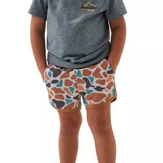 Burlebo Youth Swim Trunks- Bayside Camo