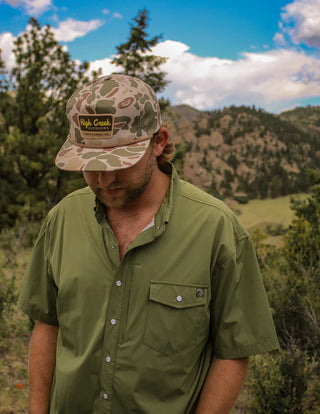 4 Mile Creek Pearl Snap Button-Up Green