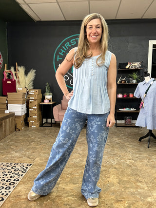 Vervet Vintage Floral Pants