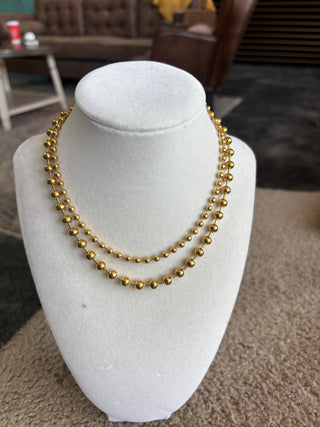 Double Gold Necklace