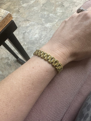 Two Tone Watch Band Bracelet