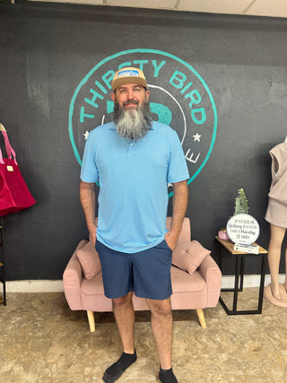 Morgan Stripe Polo- Hawaiian