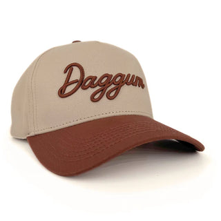Daggum Dirty Word Hat Khaki & Brown