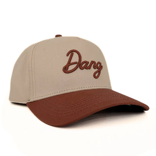 Dang Dirty Word Hat Khaki & Brown
