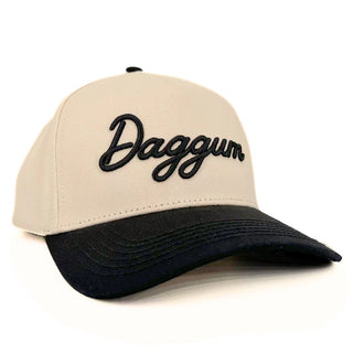 Daggum Dirty Word Hat Natural & Black