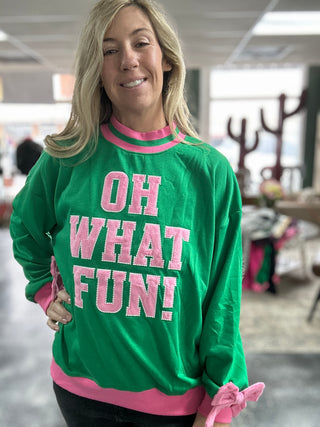 Oh What Fun Mock Neck