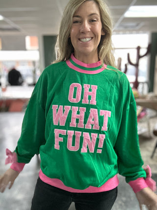 Oh What Fun Mock Neck