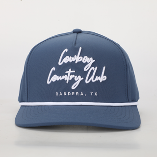 Cowboy Country Club Cursive Roped Hat Navy
