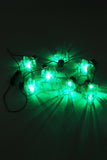 Clear Christmas Tree Led String Light Necklace: GREEN / ONE SIZE