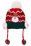 Kids Christmas Led Ear Cover Chin Strap Beanie: ASSORTED / ONE SIZE