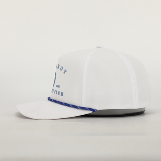 Cowboy Country Club Golfer Roped Hat White