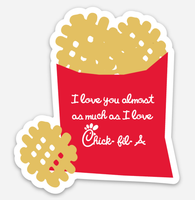 Love for Chick-fil-A Sticker
