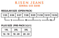 Risen Distressed Flare Jeans