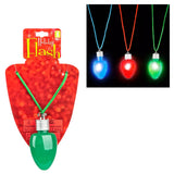 28" Light-Up Christmas Bulb Necklace For Girls & Women's